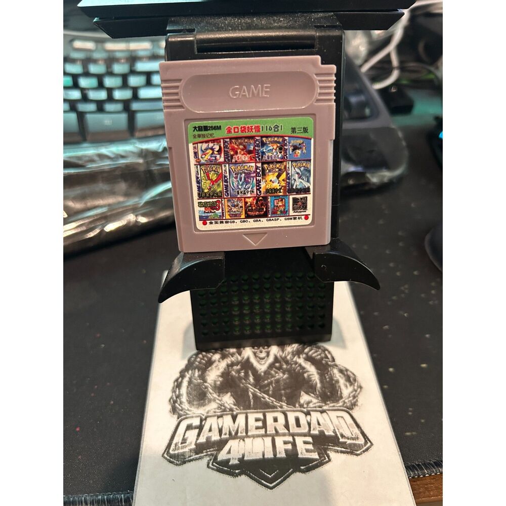 Unofficial 116-in-1 Pokémon multi-cartridge for the Nintendo Game Boy, Gbc, Gba